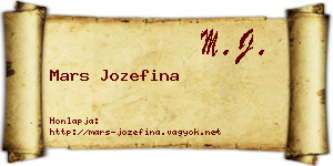 Mars Jozefina névjegykártya